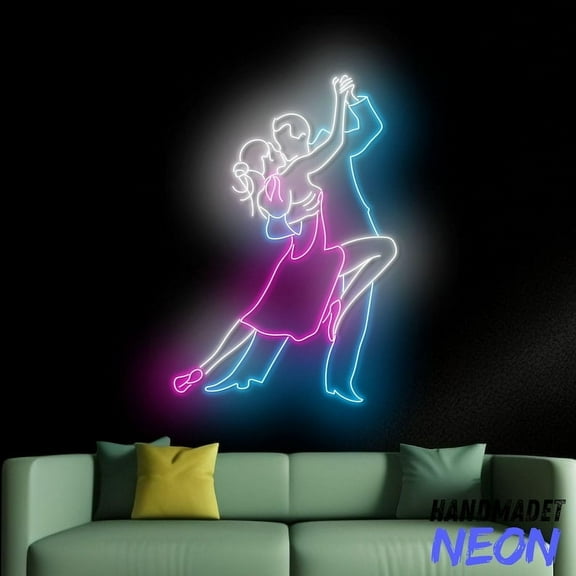 Handmadetneonsign Dancer Neon Sign, Dancing Led Sign, Wall Art, Sport Dance Home Wall Decor 92154
