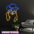 thumbnail image 1 of Handmadetneonsign Dancing Cat with Hat Led Sign, Dancing Cat with Glasses Led Lights, Happy Cat, 1 of 5
