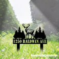 thumbnail image 1 of Handmadetneonsign Deer Address Stake, Deer Home Number Garden Metal Stake, Yard Stake Outdoor Decor 043180, 1 of 5