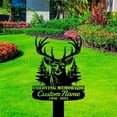 thumbnail image 1 of Handmadetneonsign Deer Forest Metal With Stake, Deer Metal Name Sign Stake, Deer Metal Stake Decor, 1 of 5