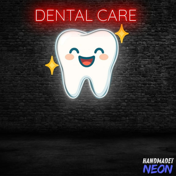 Handmadetneonsign Dentist Neon Sign, Dental Care Neon Light, Custom Neon Sign, Clinic Wall Decor 134621