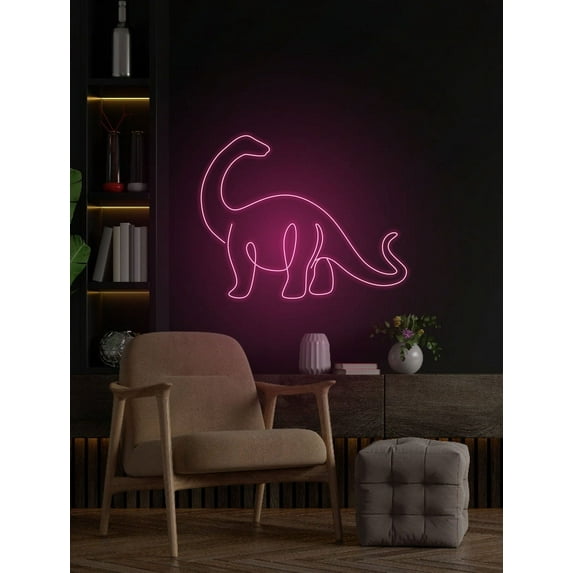 Handmadetneonsign Dinosaur Led Sign, Cute Dinosaur Neon Sign, Wall Decor, Game Room Neon Sign, Custom Neon Sign, Wall Décor