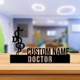 thumbnail image 1 of Handmadetneonsign Doctor Of Osteopathic Metal Nameplate, Doctor Desk Nameplate, Doctor Desk Name Plate Decor, 1 of 5