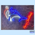 thumbnail image 1 of Handmadetneonsign Dolphin Christmas Neon Sign, Dolphin Wall Art Light, Merry Christmas Home Wall Decor 73923, 1 of 5