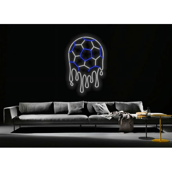 Handmadetneonsign Dripping Football Led Sign, Football Neon Sign, Home Decor