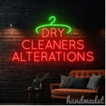 thumbnail image 1 of Handmadetneonsign Dry Cleaners Alterations Neon Sign, Clothes Wall Art Decor, Laundry Store Wall Decor 53612, 1 of 5