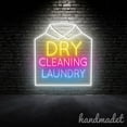 thumbnail image 1 of Handmadetneonsign Dry Cleaning Laundry Neon Sign, Clothing Store Wall Art Decor, Clothing Store Wall Decor 51249, 1 of 5