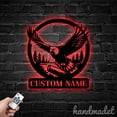 thumbnail image 1 of Handmadetneonsign Eagle Metal Wall Art Light, Wild Life Metal Sign Wall Decor, Custom Animal Metal Decor 50096, 1 of 5