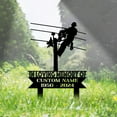 thumbnail image 1 of Handmadetneonsign Electrician Lineman Memorial Metal With Stake, Lineman Metal Stake, Grave Stake 65314, 1 of 5