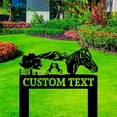 thumbnail image 1 of Handmadetneonsign Equestrian Metal Sign With Stake, Horse Metal Name Sign Stake, Horse Metal Stake Decor, 1 of 5