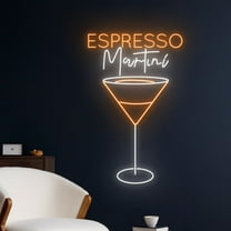 Handmadetneonsign Espresso Martini Neon Sign, Espresso Martini Wall Art, Martini Cocktail Wall Decor