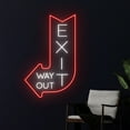 thumbnail image 1 of Handmadetneonsign Exit Way Out Direction Arrow Left Neon Sign, Arrow Led Sign, Arrow Left Led Light, 1 of 5