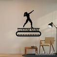thumbnail image 1 of Handmadetneonsign Female Shot Put Medal Hanger Metal Wall Art Light, Shot Put Thrower Metal Sign Wall Decor, Sport Metal Decor 46621, 1 of 4