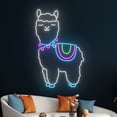 thumbnail image 1 of Handmadetneonsign Fiesta Llama Led Sign, Fiesta Llama Neon Sign, Fiesta Neon Light, Llama Led Light, 1 of 5
