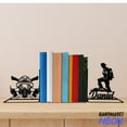 thumbnail image 1 of Handmadetneonsign Firefighter Metal Bookends, Fireman Name Bookend, Table Bookshelf Decor 044142, 1 of 4
