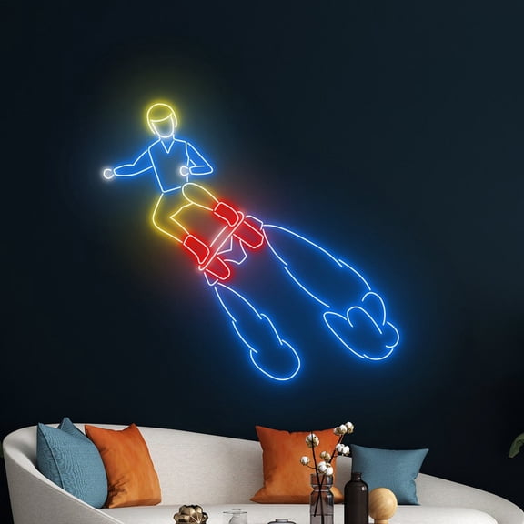 Handmadetneonsign Flyboard Neon Sign, Flyboard Led Sign, Flyboard Man Neon Sign, Water Sport Sign