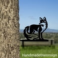 thumbnail image 1 of Handmadetneonsign Fox On Branch Metal Tree Stake, Fox Garden Tree Stake, Fox Animal Metal Tree Art 68511, 1 of 3