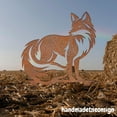 thumbnail image 1 of Handmadetneonsign Fox Rusty Metal Stake, Fox Stake Decor, Animal Metal Stake, Fox Garden Stake Decor 72324, 1 of 5