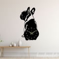 thumbnail image 1 of Handmadetneonsign French Bulldog Wall Clock Unique, Year Date Round Wall Clock, Text Oversize Wall Clock 60317, 1 of 5