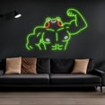 thumbnail image 1 of Handmadetneonsign Frog Gymmer Neon Sign, Frog Gymmer Animal Neon Sign, Frog Led Neon Sign, Frog Neon Sign, Wall Décor, 1 of 5
