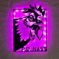 thumbnail image 1 of Handmadetneonsign Funny Chicken Farmhouse Metal Wall Art LED Light - Chicken Coop Sign Home Decor, 1 of 3