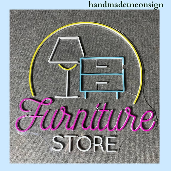 Handmadetneonsign Furniture Store Neon Sign, Furniture Shop Wall Art, Furniture Home Wall Decor 037800