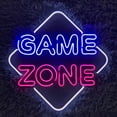 thumbnail image 1 of Handmadetneonsign Game zone Neon Sign, Game room Led Sign, Game Led Sign, Custom Neon Sign, Game, 1 of 5