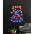 thumbnail image 1 of Handmadetneonsign Game zone Neon Sign, Game room Led Sign, Game Led Sign, Custom Neon Sign, 1 of 5