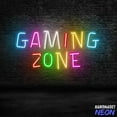 thumbnail image 1 of Handmadetneonsign Gaming Zone Neon Sign, LED Wall Light for Gamer Room, Man Cave Decor, Gamer Gift 134042, 1 of 5