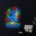 thumbnail image 1 of Handmadetneonsign Get Me Greek Salad Neon Sign, Salad Food Neon Led Art Decor, Food Store Wall Decor, 1 of 5