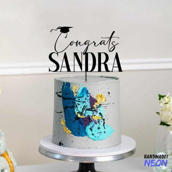 Handmadetneonsign Gift Graduation Cake Topper 2025, Cake Topper For Graduate, Graduation Cake Toppers 97353