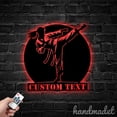 thumbnail image 1 of Handmadetneonsign Girl Karate Metal Wall Art Light, Karate Girl Metal Sign Wall Decor, House Metal Decor 61900, 1 of 5