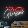 thumbnail image 1 of Handmadetneonsign Glasses Neon Sign, Eyewear Neon Light, Eyeglasses Led Sign, Glasses Fashion Light, 1 of 5