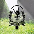 thumbnail image 1 of Handmadetneonsign Gymnastic Memorial Metal With Stake, Athlete Stake Metal Name Sign Stake, Yard Metal Stake Decor 59136, 1 of 5