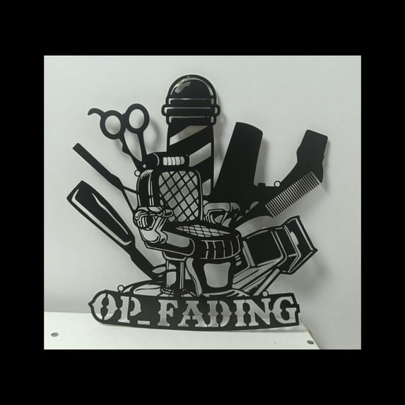Handmadetneonsign Hair Salon Barber Metal Wall Art Light, Barber Metal Sign Wall Decor, Barber Metal Decor