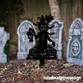 thumbnail image 1 of Handmadetneonsign Halloween Decorations Metal With Stake, Puppet Yard Stake, Halloween Garden Decor 69681, 1 of 5