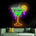 thumbnail image 1 of Handmadetneonsign Halloween Martini Neon Sign, Martini Led Sign, Cocktail Neon Light, Bar Pub Wall Art 66391, 1 of 5