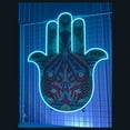 thumbnail image 1 of Handmadetneonsign Hamsa Neon Sign, Hamsa Hand Decal Printed Wall Art Decor, Power Hand Room Wall Decor, 1 of 5