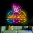 thumbnail image 1 of Handmadetneonsign Happy Easter Neon Sign, Egg Easter Led Sign, Easter Wall Art Light 97695, 1 of 5