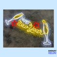 thumbnail image 1 of Handmadetneonsign Happy New Year Neon Sign, New Year Quote Wall Art, Season Celebrate Home Wall Decor 73996, 1 of 5