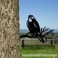 thumbnail image 1 of Handmadetneonsign Hawk On Branch Metal Tree Stake, Hawk Garden Tree Stake, Hawk Metal Tree Art Decor 68525, 1 of 3
