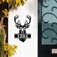 thumbnail image 1 of Handmadetneonsign Head Deer Hunting House Number Metal Wall Art LED Light - Personalized Sign Home Decor, 1 of 5