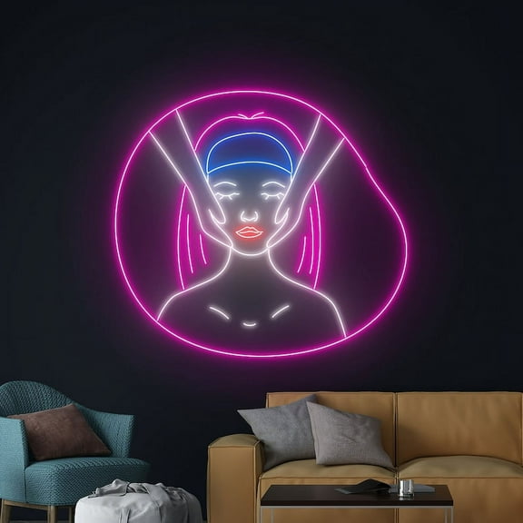Handmadetneonsign Head Spa Massage Neon Sign, Massage Spa Wall Art Decor, Business Spa Wall Decor