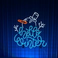 thumbnail image 1 of Handmadetneonsign Hello Winter Neon Sign, Christmas Snowman Winter Wall Art Decor, Home Kid Room Wall Decor, 1 of 5