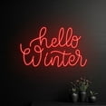 thumbnail image 1 of Handmadetneonsign Hello Winter Neon Sign, Custom Hello Winter Led Sign, Personalized Hello Winter, 1 of 5