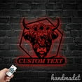 thumbnail image 1 of Handmadetneonsign Highland Cow Metal Wall Art Light, Cow Head Metal Sign Wall Decor, Cow Head Metal Decor, 1 of 5
