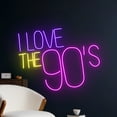 thumbnail image 1 of Handmadetneonsign I Love The 90's Party Led Sign, Back To The 90's Neon Sign, 90's Party Led Light, 1 of 5