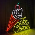 thumbnail image 1 of Handmadetneonsign Ice Cream Neon Sign, Ice Cream Wall Art Decor, Ice Cream Led Sign, Ice Cream Store Wall Decor, 1 of 5