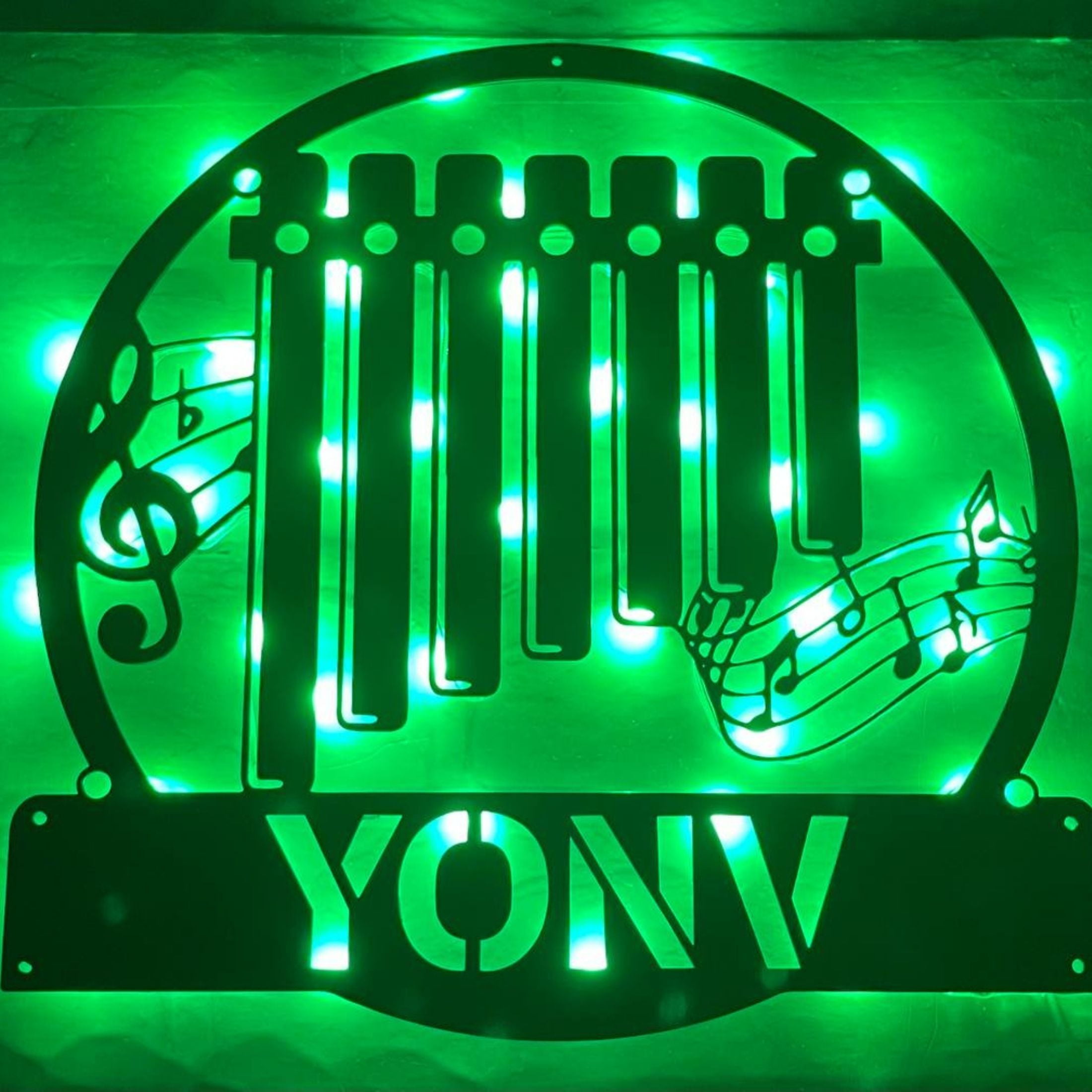 Handmadetneonsign Instrument Metal Wall Art Light, Instrument Music ...