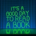 thumbnail image 1 of Handmadetneonsign It's A Good Day To Read A Book Neon Sign, Quotes Wall Art Decor, Book Store Library Wall Decor, 1 of 5